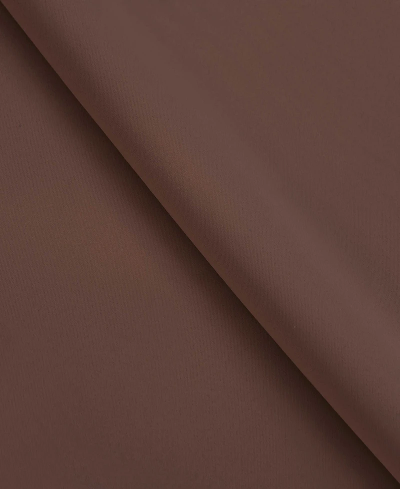 Superior Solid Classic Modern Wrinkle Resistant Room Darkening -Piece Curtain Set with Rod Pocket