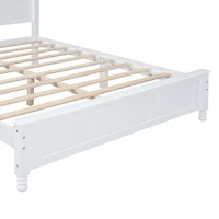 Streamdale Retro Style Queen Wood Bed Frame with Slat Support