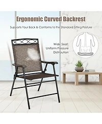 Slickblue Set of 4 Patio Folding Chairs