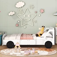Streamdale Full Car-Shaped Platform Bed With Wheels