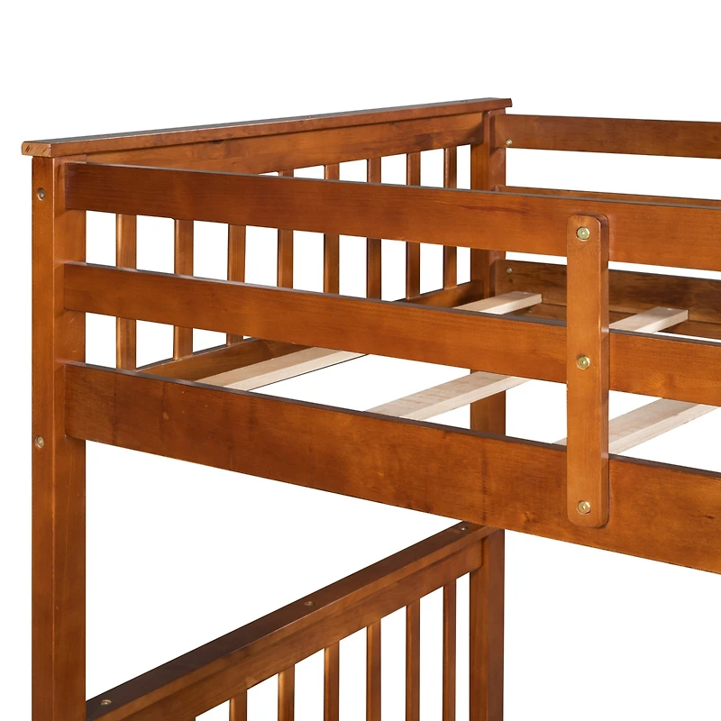Streamdale Twin-Over-Twin Bunk Bed With Ladders And Two Storage Drawers