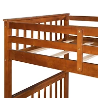 Streamdale Twin-Over-Twin Bunk Bed With Ladders And Two Storage Drawers