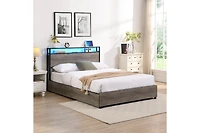 Streamdale Queen bed frame with charging headboard