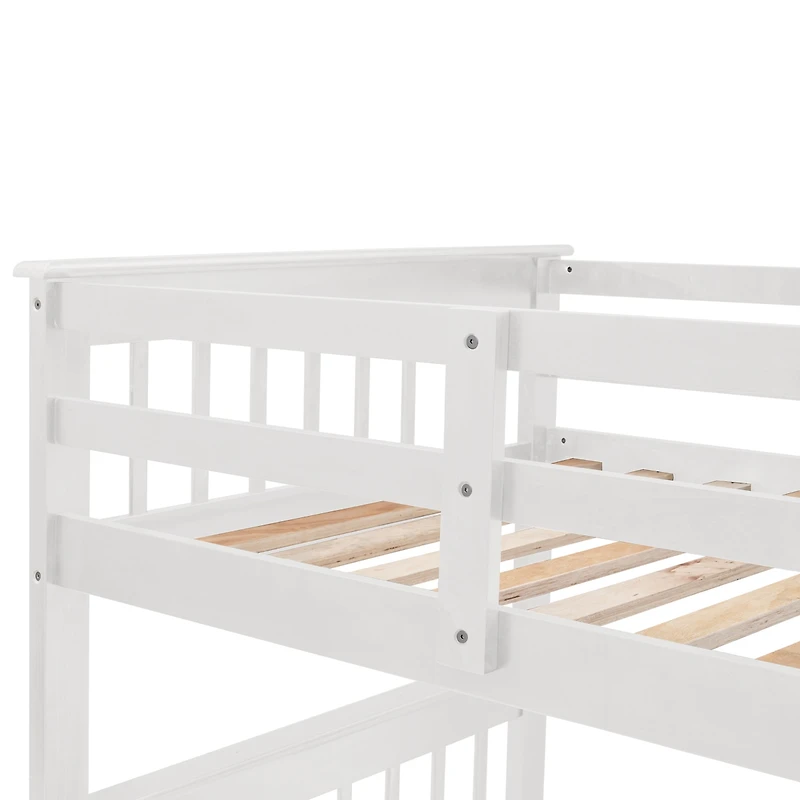 Streamdale Stairway Twin Over Full Bunk with Storage and Rail