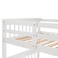 Streamdale Stairway Twin Over Full Bunk with Storage and Rail