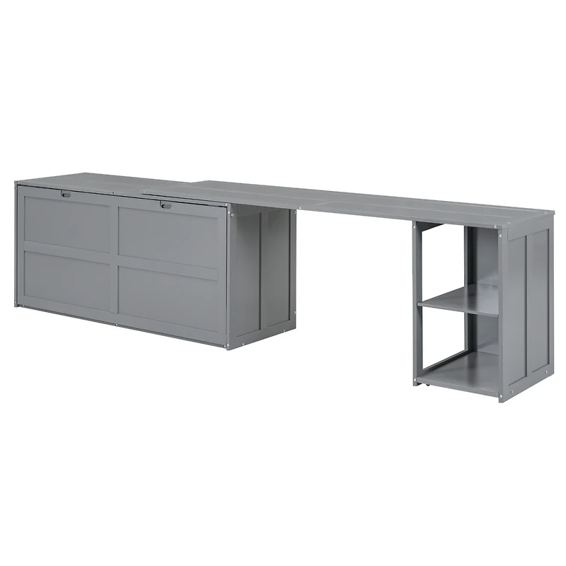 Streamdale Queen Murphy Bed With Rotatable Desk