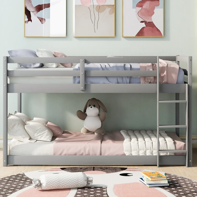 Streamdale Twin Over Floor Bunk Bed With Ladder