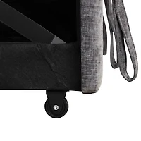 Streamdale Furniture Modern Chenille Fabric Corner Sofa Bed with Storage