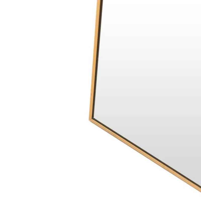 Homlux Arched Wall Mounted Mirror 24"x36" in Gold