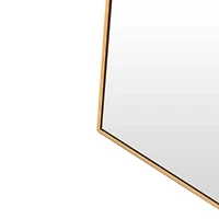 Homlux Arched Wall Mounted Mirror 24"x36" in Gold