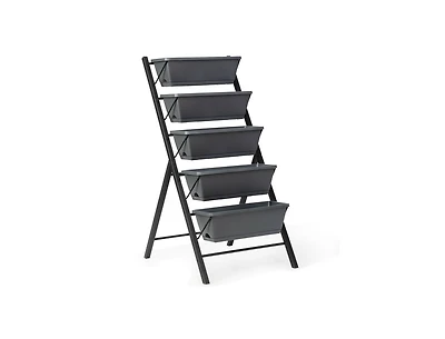 Slickblue 5-Tier Raised Garden Bed with Water Drainage for Flowers Vegetables