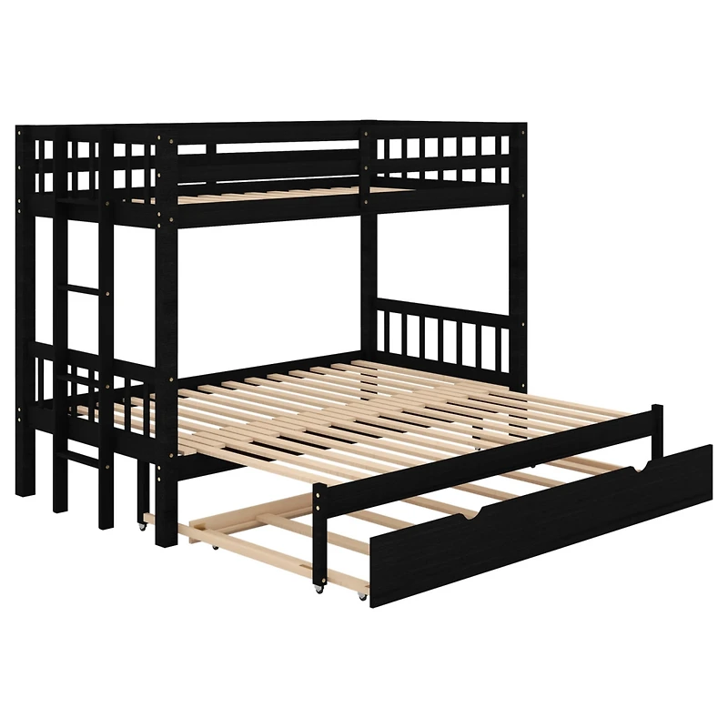 Streamdale Twin Over Pull-Out Bunk Bed With Trundle