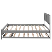 Streamdale Full Platform Bed With Adjustable Trundle