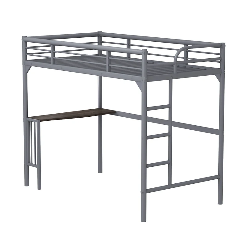 Streamdale Twin Loft Bed with Desk and Storage