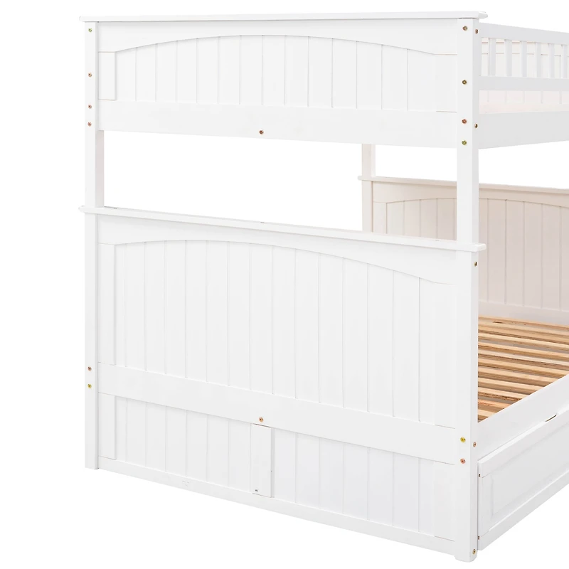 Streamdale Gold Full-Over-Full Bunk Bed with Twin Trundle