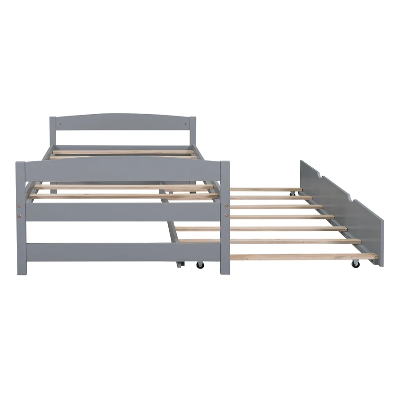 Streamdale Twin Platform Bed With Trundle