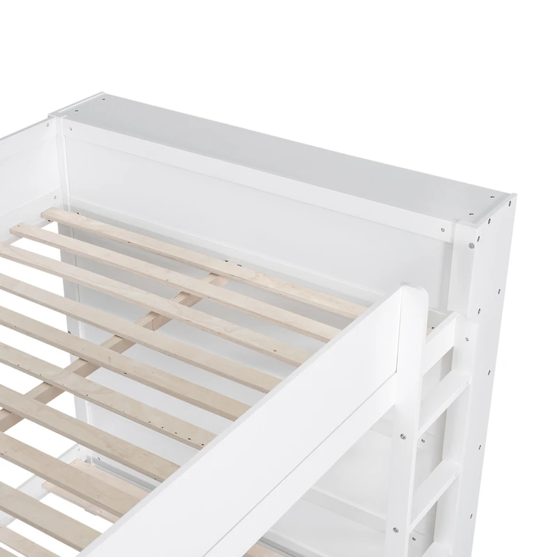Streamdale Full Over Bunk Bed With 2 Drawers And Multilayer Cabinet