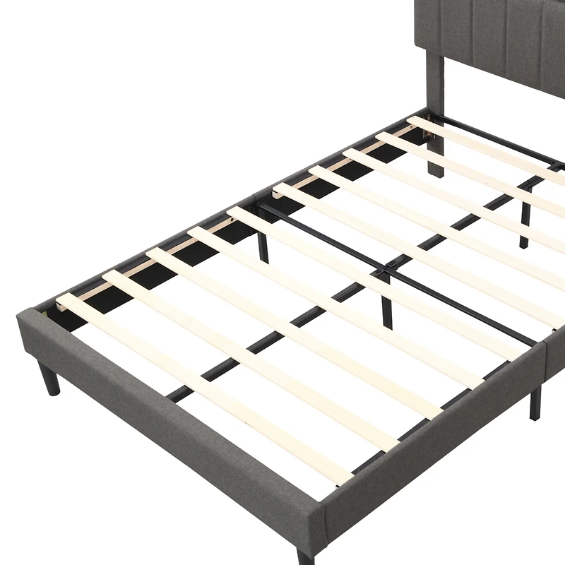 Streamdale Upholstered Platform Bed with Storage and Usb Port