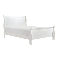 Streamdale Louis Philipe White Traditional Sleigh Bed