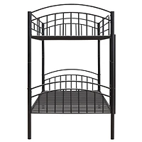 Streamdale Twin Over Twin Metal Bunk Bed, Divided Into Two Beds
