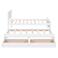 Simplie Fun Twin Size Platform Bed With Trundle And Drawers