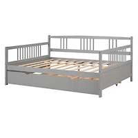 Streamdale Full Daybed Wood Bed With Twin Trundle