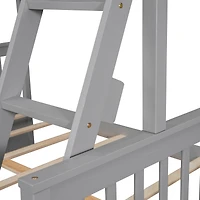 Streamdale Twin-Over-Full Bunk Bed With Ladders And Two Storage Drawers