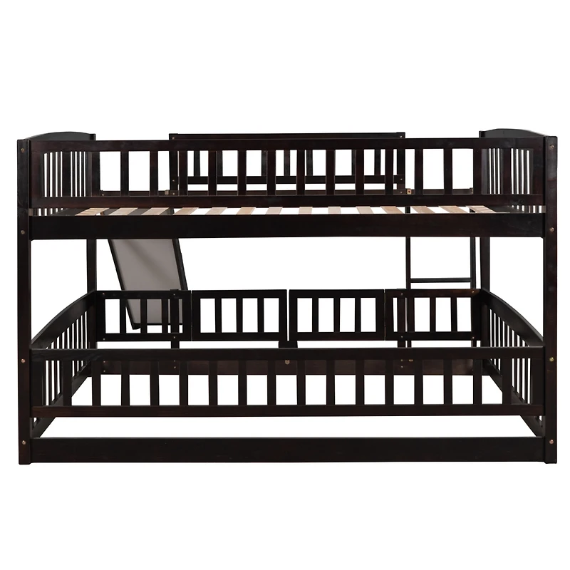 Streamdale Full Over Bunk Bed with Slide and Safety Features