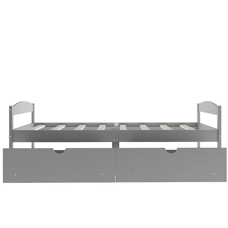 Streamdale Twin Platform Bed, With Two Drawers
