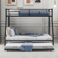 Streamdale Twin over Full Bunk Bed with Trundle and Ladders