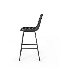 Streamdale Exclusive Wicker Barstools for Chic Outdoor Ambiance (Set of 2)