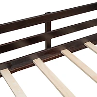 Streamdale Twin Loft Bed Wood With Two Storage Boxes