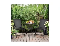 Slickblue 4-Pack Patio Folding Chairs Portable for Outdoor Camping