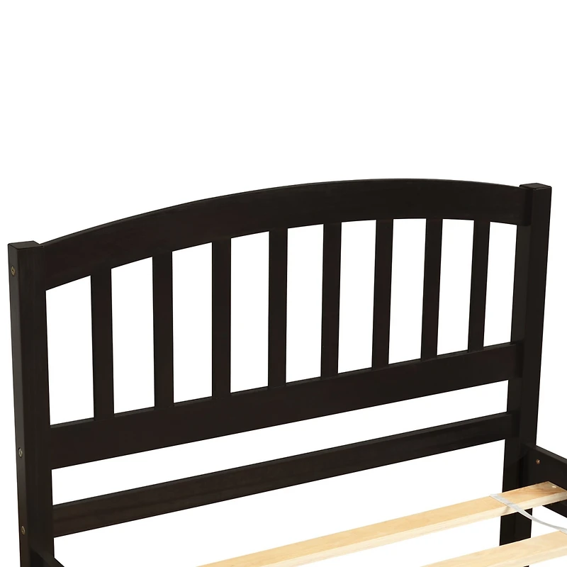 Streamdale Twin Platform Bed Wood Frame With Trundle