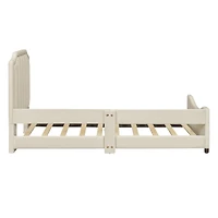 Streamdale Gray Striped Upholstered Twin Daybed