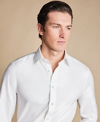 Charles Tyrwhitt Men's Slim-Fit Non-Iron Solid Dress Shirt