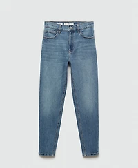 Mango Women's Mom Comfort High Rise Jeans
