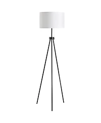 Homcom 59.75" Sding Floor Lamp Fabric Lampshade Steel Tripod,