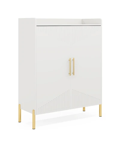 Tribesigns Large Shoe Cabinet, 30 Pairs Entryway Shoe Storage Cabinet with Doors and Shelves, 6-Tier Modern Shoes Rack Organizer for Hallway, Closet,