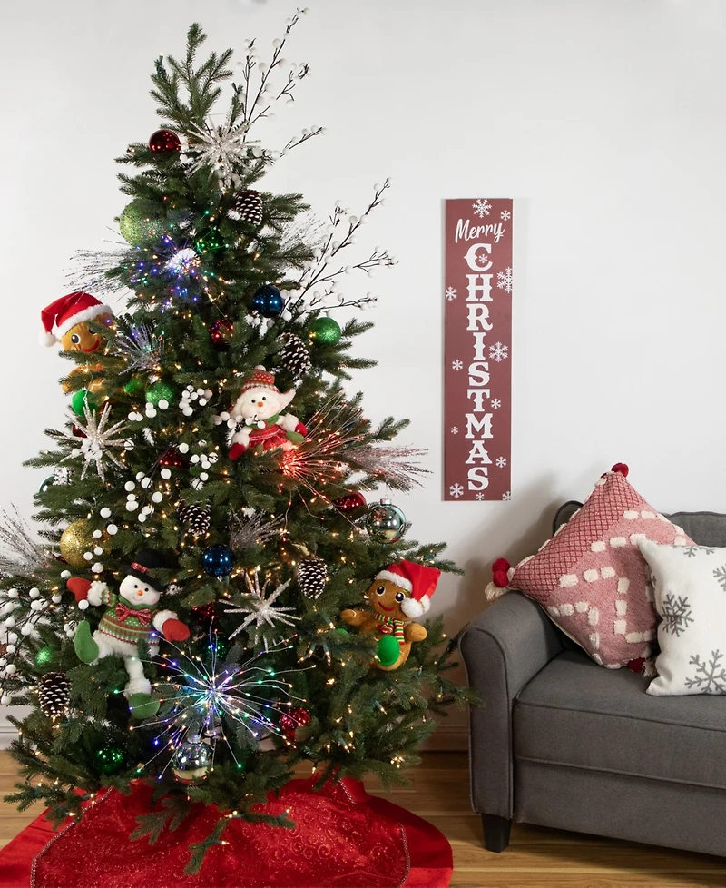 Northlight Led Lighted Firework Silver Branch Christmas Decoration 20"