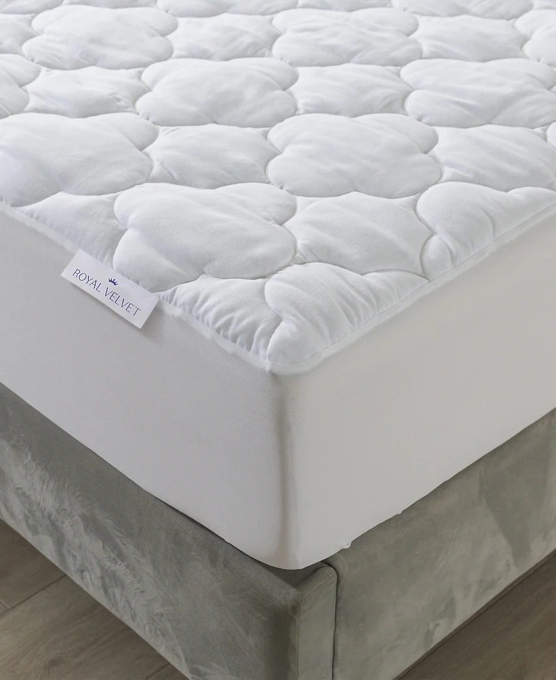 Royal Velvet 300 Thread Count Cotton Waterproof Stain Resistant Mattress Pad