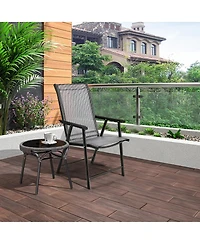 Slickblue 4-Pack Patio Folding Chairs Portable for Outdoor Camping