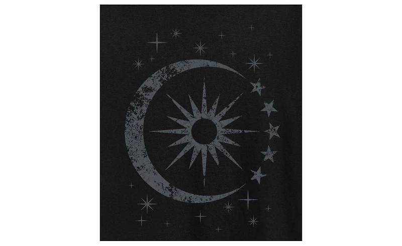 Hybrid Apparel Sun Moon Stars Plus Size Graphic T-Shirt
