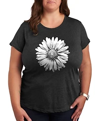 Hybrid Apparel White Daisy Plus Graphic T-Shirt