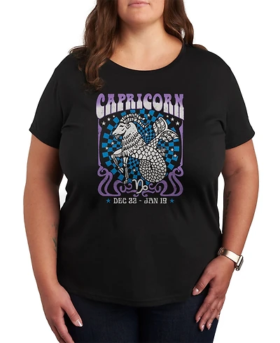 Hybrid Apparel Zodiac Capricorn Rock Poster Plus Graphic T-Shirt