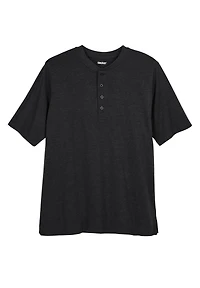 KingSize Big & Tall Shrink-Less Lightweight Henley T-Shirt