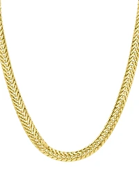 Adornia Gold Wheat Herringbone Chain Necklace