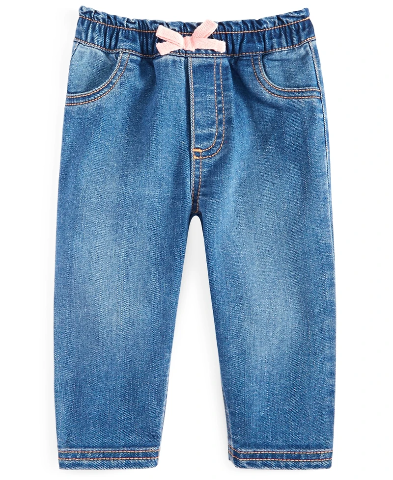 Baby Girls Bow Jeans, Exclusively at Macy's