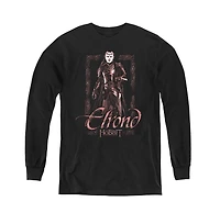 The Hobbit Youth Elrond Stare Long Sleeve Sweatshirts