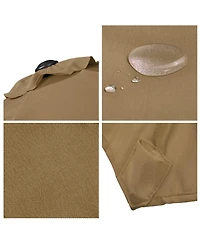 9FT Patio Umbrella Replacement Canopy 6 Rib Outdoor Yard Deck Cover Top